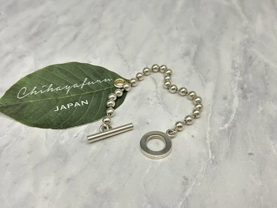 Bracciale Gucci originale catena sfera argento notazione SV925 spedizione veloce - Immagine 1 di 4