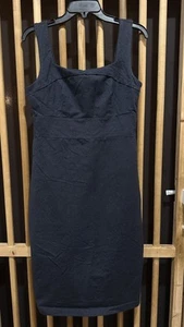 Banana Republic Dress Womens 12P Petite Gray Sleeveless Sheath Cotton Blend - Picture 1 of 6