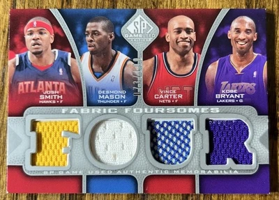 2009-10 SP Game Used Fabric Foursomes Dunk Contest KOBE BRYANT Vince Carter /199 - Image 1 of 4