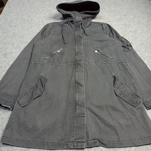 Odd Molly Damen Jacke Größe 3 - L Grau Baumwolle Full Zip Mantel Ellenbogen Patches 431 - Bild 1 von 17