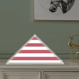 Flag Display Case Clear Acrylic Flag Box Triangle Holder for Table Wall Mounted - Picture 1 of 22