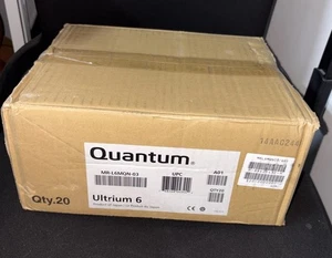 New Quantum MR-L6MQN-03 Quantum Ultrium-6 Data Cartridges, 20 Pack - Picture 1 of 4