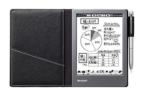 Sharp electronic notebook black WG-S50 japan - Image 1 of 4