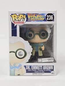 Funko Pop Dr. Emmet Brown Películas #236 Regreso al Futuro Caja de Botín Exclusiva - Imagen 1 de 8