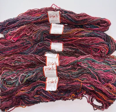VTG COLINETTE HAND DYED WOOL BOUCLE YARN - 7 Hanks "Earth" 98yds ea NOS - Image 1 of 4