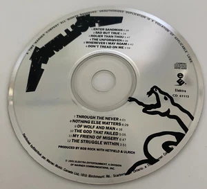 Metallica - "METALLICA" (1991) Elektra - Disc Only - Works/Tested - Picture 1 of 5