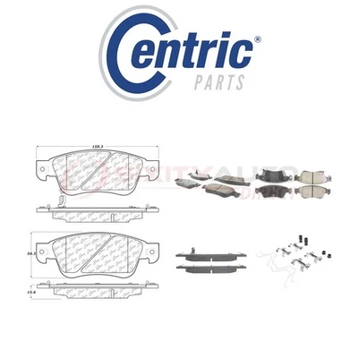 Centric Ceramic Disc Brake Pads w Shims for 2007-2008 Infiniti G35 3.5L V6 - ep Foto 1 de 4