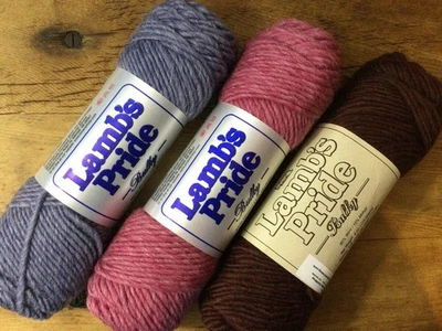 Brown Sheep Lambs Pride Yarn 85%wool 15%Mohair *BULKY* 4 oz. skein each - Image 1 of 4