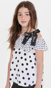 -67% ELSY Viskose Bluse Gr. 164/14Y it. 44~off shoulder~NEW~NP 89,95€ - Picture 1 of 4