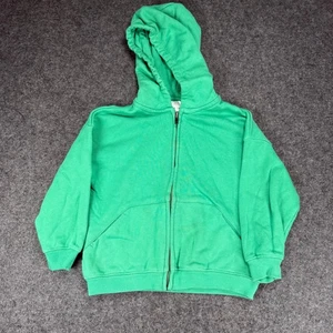 Zara Kids Full Zip Hoodie Green Size 3-4 Years Childrens Sweatshirt - Picture 1 of 7