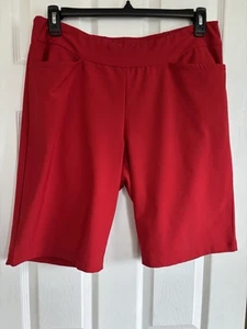 Tail 360 Red Golf Shorts Stretch Pockets Pull On 14 - Picture 1 of 7