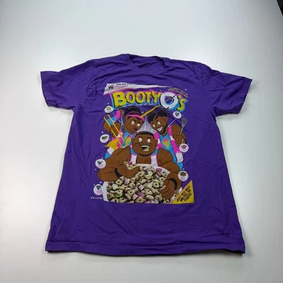 Camisa WWE Bootyos Para Hombres Mediana Cuello Redondo Púrpura Gráfico Algodón Kofi Kingston Foto 1 de 4