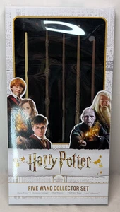 Harry Potter Five Wand Collector Set - Harry Hermionie Ron Voldemort Elder Wand - Picture 1 of 2
