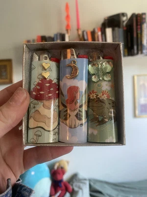 FAIRY Custom Lighter Set, Pack Of  Three Novelty Nostalgic Lighters - Image 1 of 3