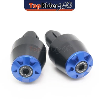 BLUE CNC Bar End Sliders STORM For Honda ST 1300 A 03-14 13 12 11 10 09 08 07 - Image 1 of 4