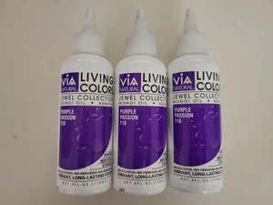 Via Natural Living Hair Colors 4oz, 118 Purple - 3Pack - Picture 1 of 1