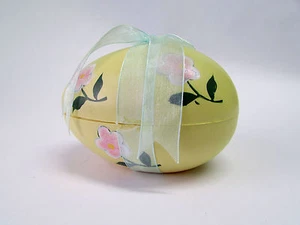 UOVO IN PLASTICA CON FIOCCO - 13x9xH8cm - CONTENITORE - Imagen 1 de 1