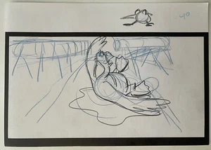 Balto Original Film Storyboard Zeichnung Kunst Animation Boris #4 - Bild 1 von 3