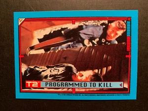 Terminator 2 (T2) Trading Card / Sticker  #16  ( 1991 ) PROGRAMMED TO KILL - Picture 1 of 2
