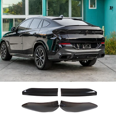 Cubierta de lámpara trasera de luz trasera ahumada ABS con recubrimiento apagón Len para BMW X6 M 2020-25 Foto 1 de 4