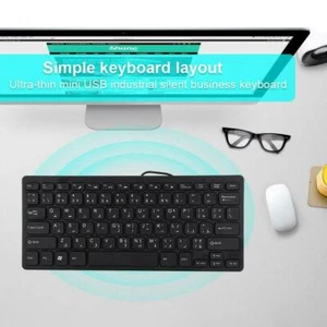 2.4GHz Mini Wired Gaming Keyboard USB 78-Key For Android Smart TV BOX PC Tablet - Picture 1 of 10