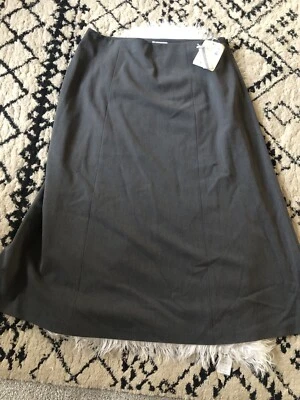 Saia Nordstrom A Line cinza tamanho 12 nova com etiquetas $78 MSRP urze carvão. JJ - Imagem 1 de 4