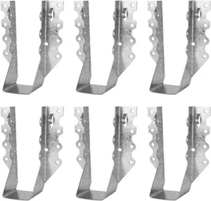 Appendiabiti travetto 2X6 per legno calibro 20 zincato montaggio frontale travetto staffa appendiabiti - Foto 1 di 6