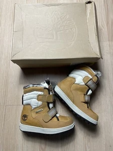 Timberland Snow Stomper Boots Wheat Size 2 Youth Fur Thermolite NEW - Picture 1 of 7