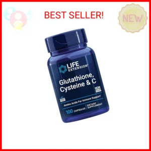 Life Extension Glutathione, Cysteine & C, 500 mg of Vitamin C, Powerful antioxid - Picture 1 of 2