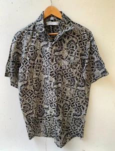 Gloweave Size M Mens Retro Cotton Short Sleeve Button Down Shirt Aus Made - Picture 1 of 7