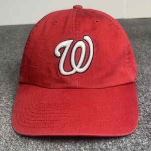 Vintage Washington Nationals Hat Cap Red MLB Twins Enterprise Cotton Size Large - Picture 1 of 13