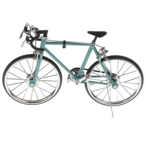 1/10 Metal Bicicleta Modelo Azul Carrera Bicicleta Cool Boy Juguete - Imagen 1 de 9