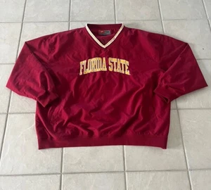 Vintage Pro Player Florida State Seminolen bestickt Pullover Windbreaker 2XL - Bild 1 von 6