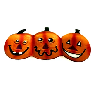 HALLOWEEN Lori Siebert Silvestri Fused Glass Pumpkin Sectioned Serving Tray 2006 - Picture 1 of 7