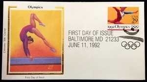 Scott 2638 FDC Gymnastics Summer Olympics Series Colorano Silk Cachet - Picture 1 of 3