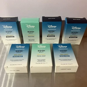 7 Disney Resorts H20+ Sea Salt Soaps 4 Bath Soaps 2oz + 3 Facial Soap 1.5 oz NEW - Picture 1 of 2