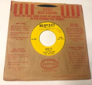 Andre Williams Mr Rhythm 7" 45 Record & Label Sleeve Bacon Fat / Just Because Of - Picture 1 of 5