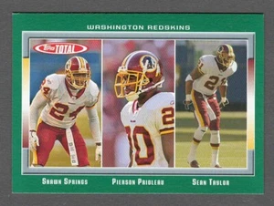 SHAWN SPRINGS/PRIOLEAU/SEAN TAYLOR 2006 Topps Total #361 Base Card Redskins 06 - Picture 1 of 1