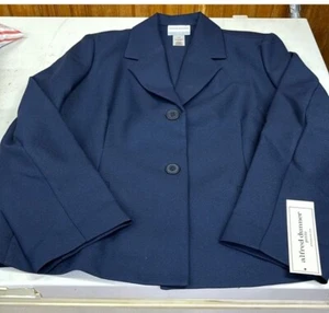 Alfred Dunner Women's Black Blazer Size 14p No Lining NWT - Picture 1 of 7