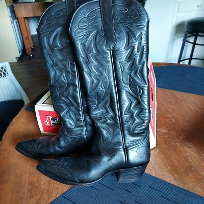 Botas occidentales negras sementales para mujer 7,5 hechas a mano, ¡hermosas y sexys!! Foto 1 de 4