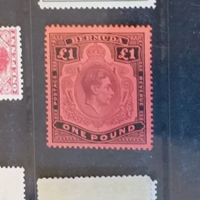BERMUDA 1938 KG VI £1 SG 121 Sc 128a MNH - Image 1 of 2