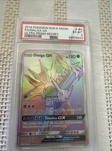 2018 Pokemon Sun & Moon Ultra Prism Secret #164 FA Dialga GX PSA 6 - Picture 1 of 2