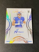 2022 Panini Flawless AIDAN HUTCHINSON Rookie Debut Signatures /15 AUTO Lions RC