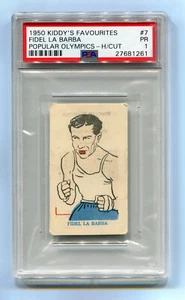 1947 1950 Kiddy's Favourites Popular Olympics Boxers 7 Fidel La Barba PSA 1 HOF - Picture 1 of 2