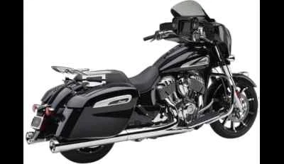 Silenciador sin cordones Cobra cromado 4 pulgadas Neighbor Hater Indian Roadmaster Elite 18-20 Foto 1 de 4