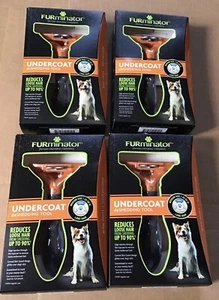 Four - FURminator Undercoat Deshedding Dog Brushes: Factory Sealed: Orange - Picture 1 of 10