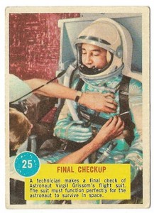 1963 Topps Astronauts 3-D #25 Final Checkup-Free USA Shipping