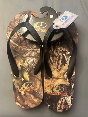 Mossy Oak Camo Men’s Flip Flops Sandals | Size Small 7/8 New - Image 1 of 3