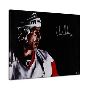 Chris Chelios Signed Detroit Hockey Profile 26x32 Art Canvas /24 - Bild 1 von 1