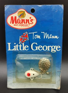 Vintage Tom Mann LITTLE GEORGE Fishing Lure Mann's Bait Company 1984 NOS - Picture 1 of 4